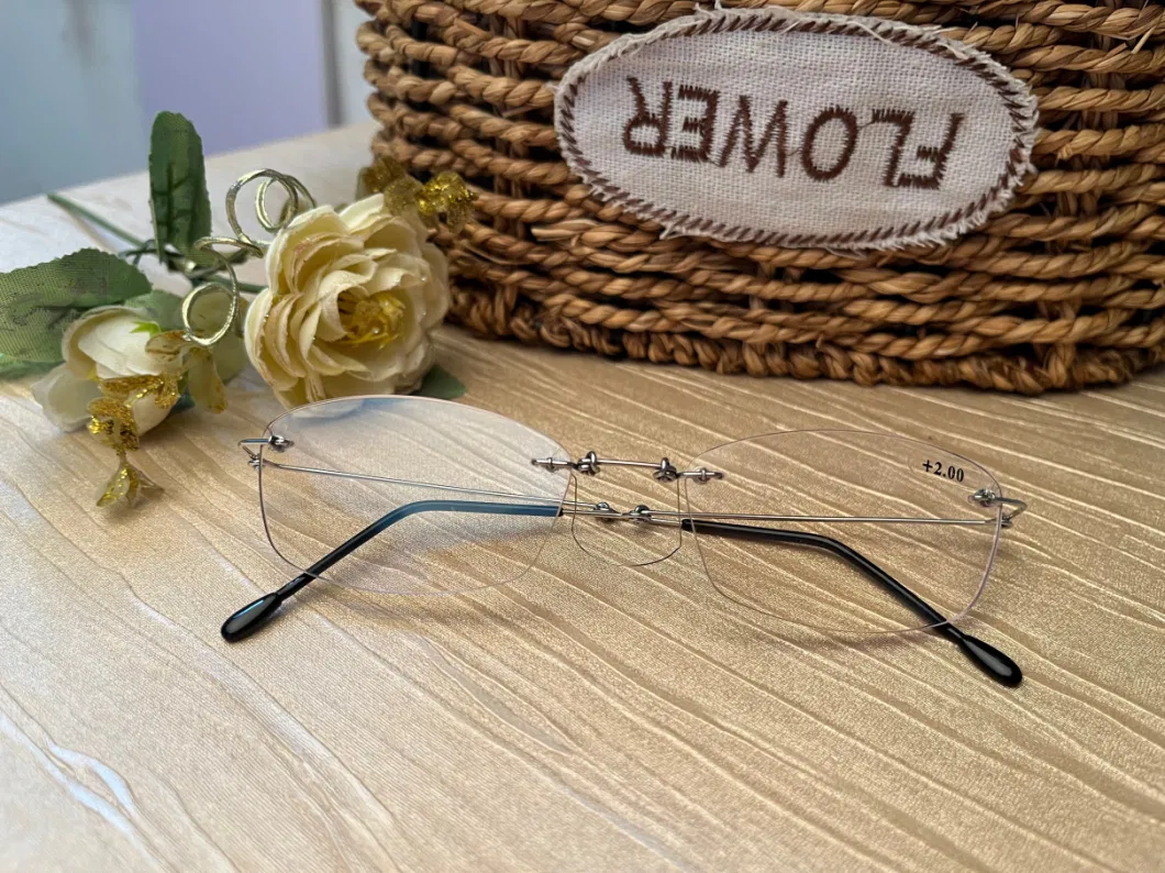 2021 Folding Frameless Reading Glasses Super Light Weight 10g Stainless Still Comfortable Folding Glasses Premium Quality