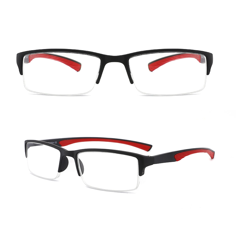 Wholesale Sports Promotion One-Piece Fashion Ultra Slim Reading Glasses Plastic Reading Glasses