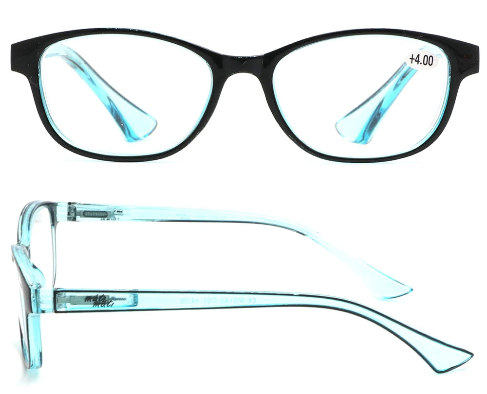 Wholesale Custom Round Frame Ultra Blue Light Proof Unisex Plastic Reading Glasses 1.0 1.5 2.0 2.5 3.0 3.5