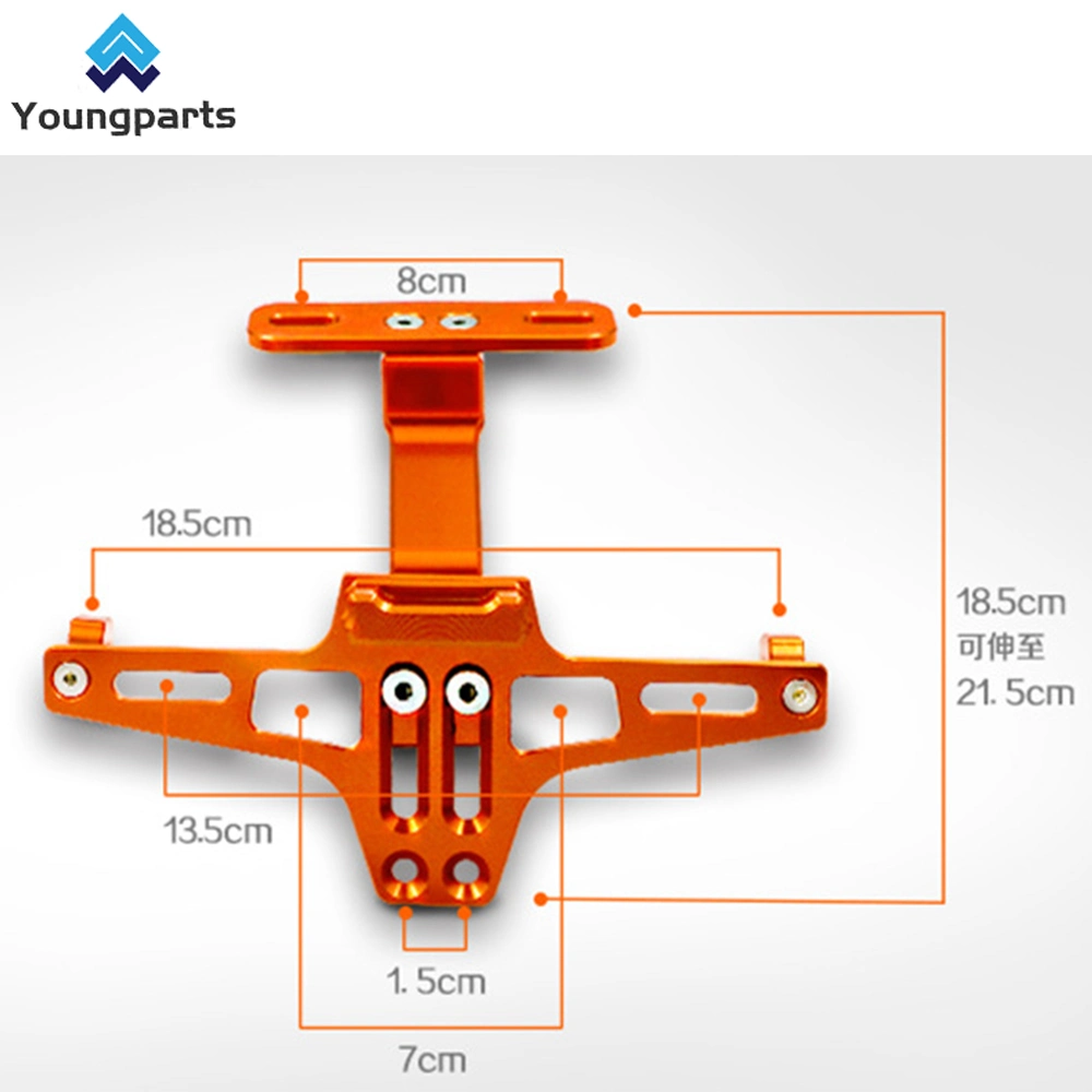 Hot Sale Dovetail Motorcycle License Plate Frame Aluminum Alloy Motorcycle Accessories