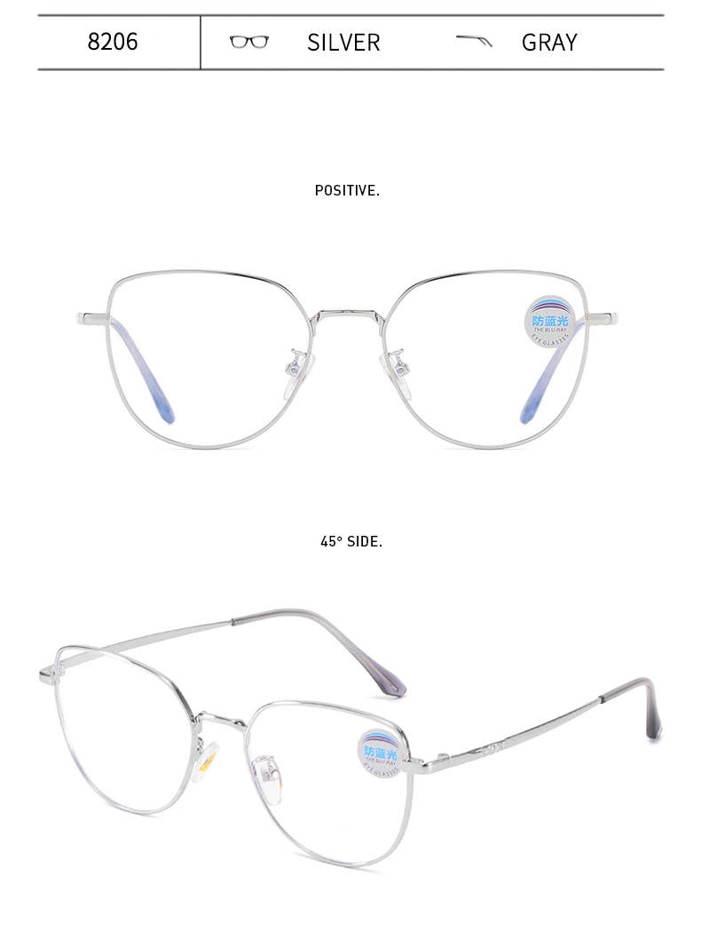 Multiple Color Special Glasses Acetate and Metal Mixing Blue Light Blocking Eye Glasses Frame Clear Vintage Elegent Lady Women Rimless Optical Glasses Eyewear