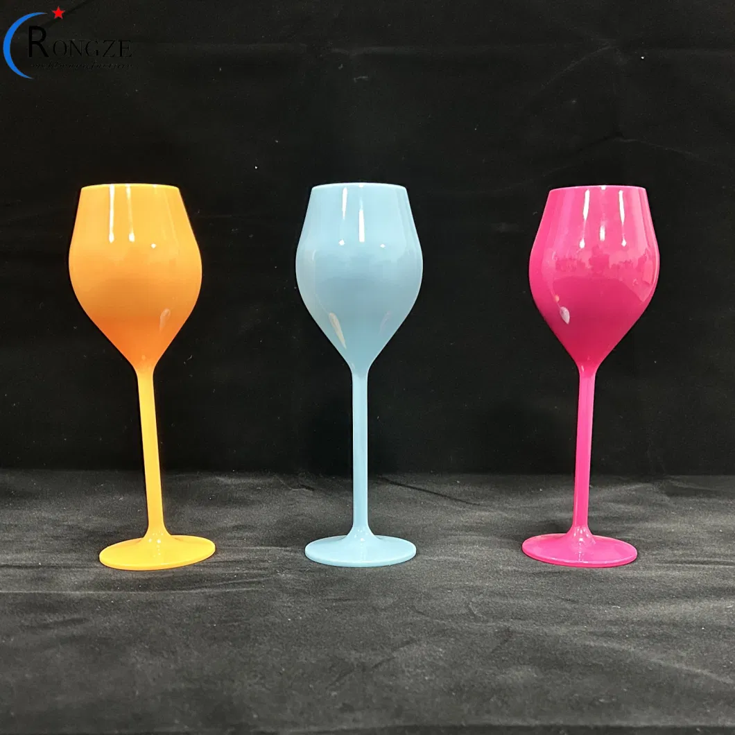 Unbreakable Colorful Plastic Champagne Glasses Plastic Party Wild Christmas Vintage Luxury Wine Glasses