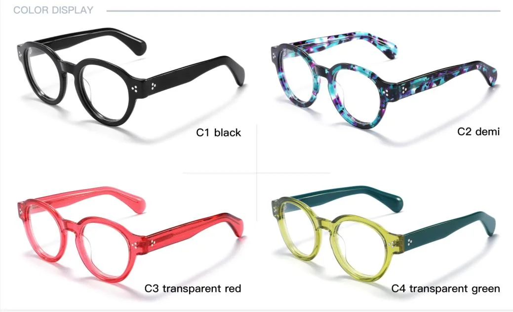 2024 Luxury Handmade Customized Acetate Optical Frame with Italy Design for General