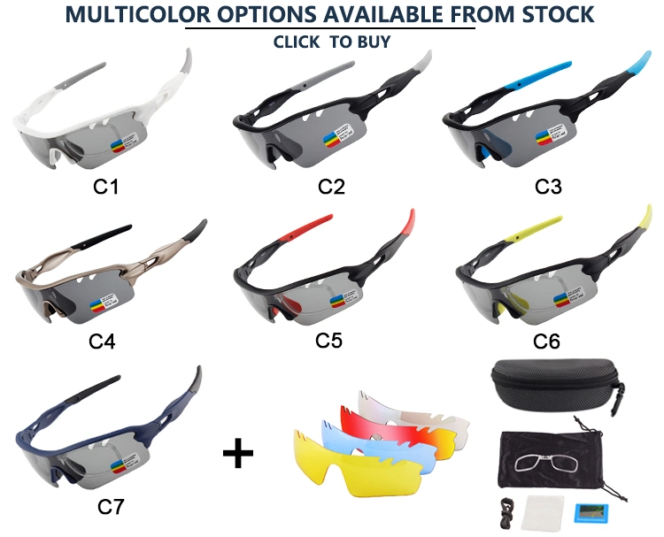 Outdoor Bike Cycling Custom Logo Shades Tr UV400 Polarized Mens Woman Sport Sunglasses