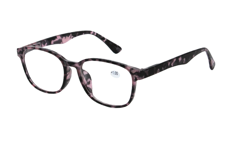 Tiny Tortoise Shell Full Frame Spring Hinge Simple Style Reading Glasses