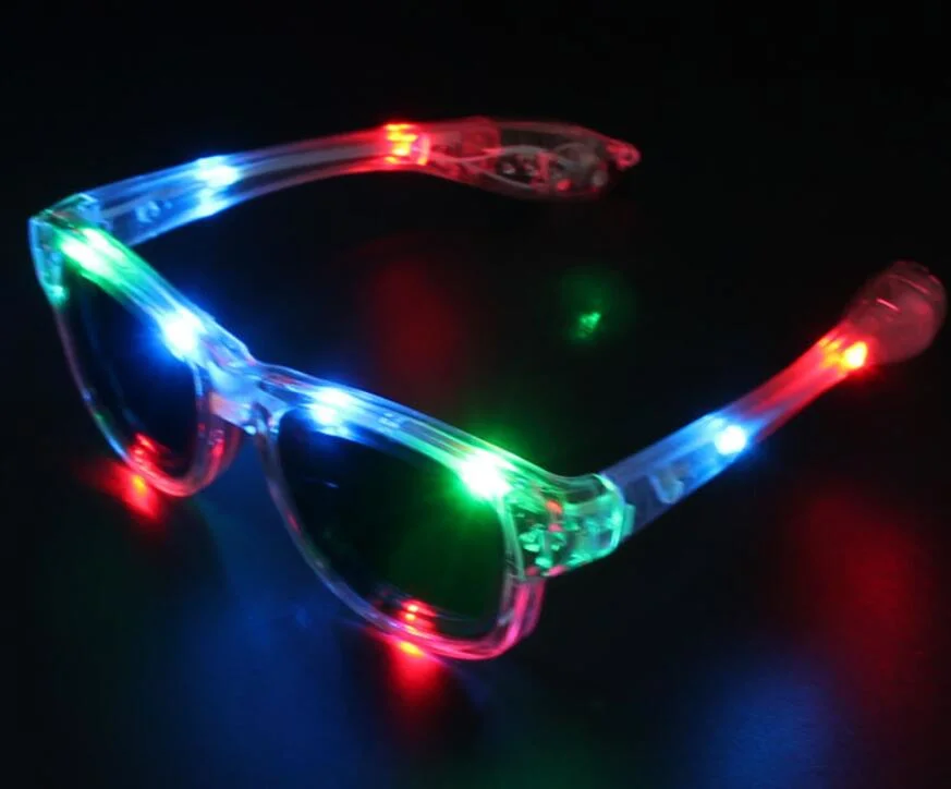 Party Supplier RGB Color Change LED Glasses Party Sunglasses Glow Eyewear Illuminate Sunglasses