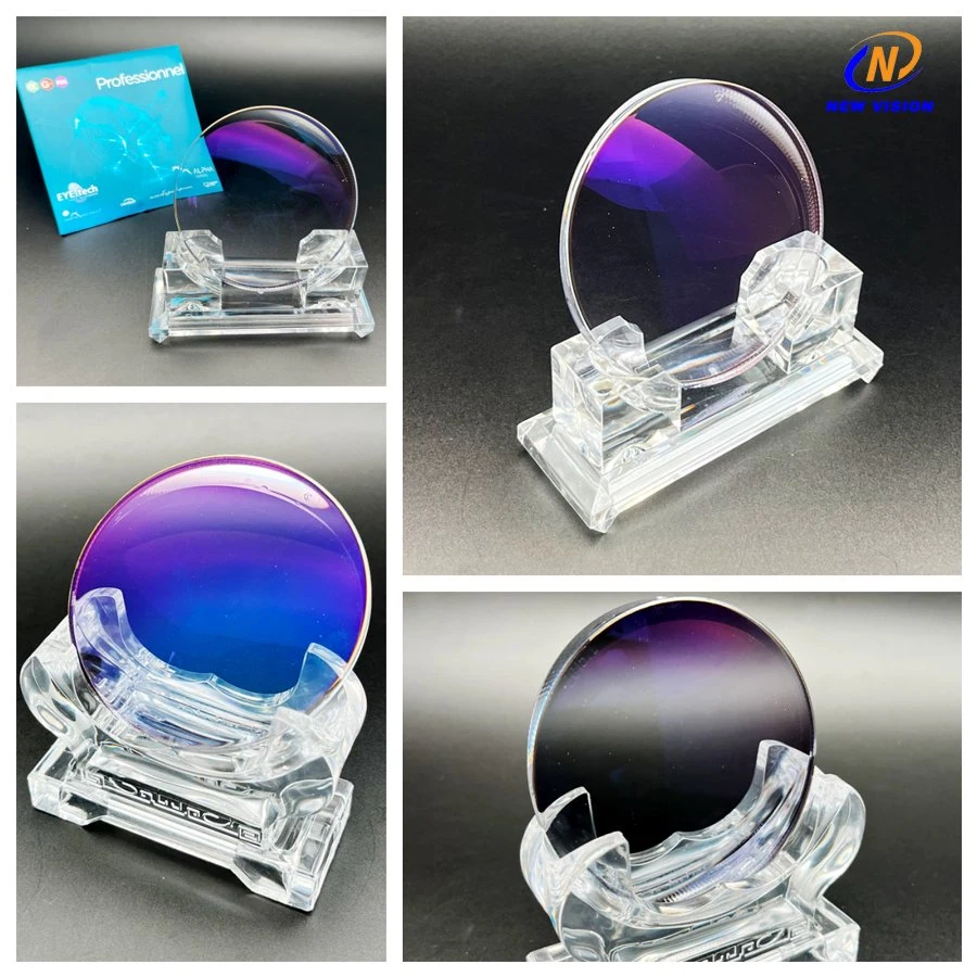 1.61 Photochromic Blue Block Optical Lens; Photogrey Blue Coating Glasses Lenses