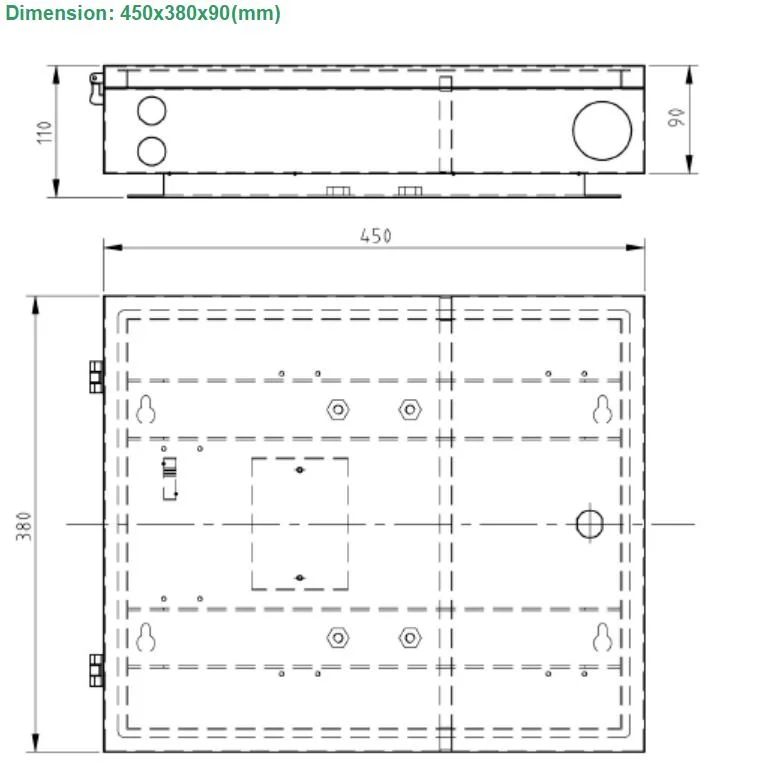 24fo Outdoor Waterproof Fiber Optic Distribution Frame