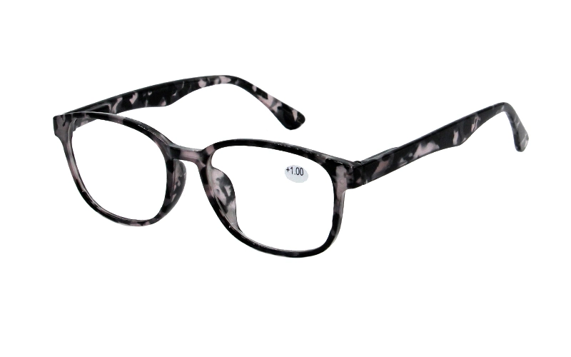 Tiny Tortoise Shell Full Frame Spring Hinge Simple Style Reading Glasses