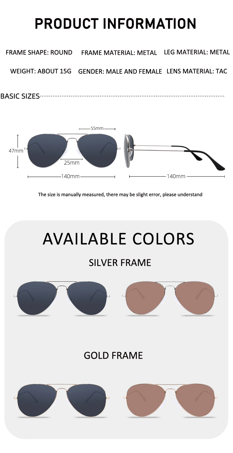 Light Weight Frame Custom Shades Outdoor Anti Glare Driving and Fishing Sunglasses