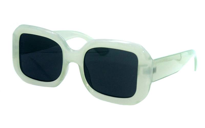 Square Brand Customized Logo Wide Temple Fashion Sunglasses