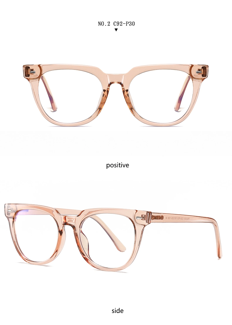 Women Anti Blue Light Cat Eye Frame Wholesale Women Eyeglasses New Design Tr90 Optical Frames Gaming Computer Glasses