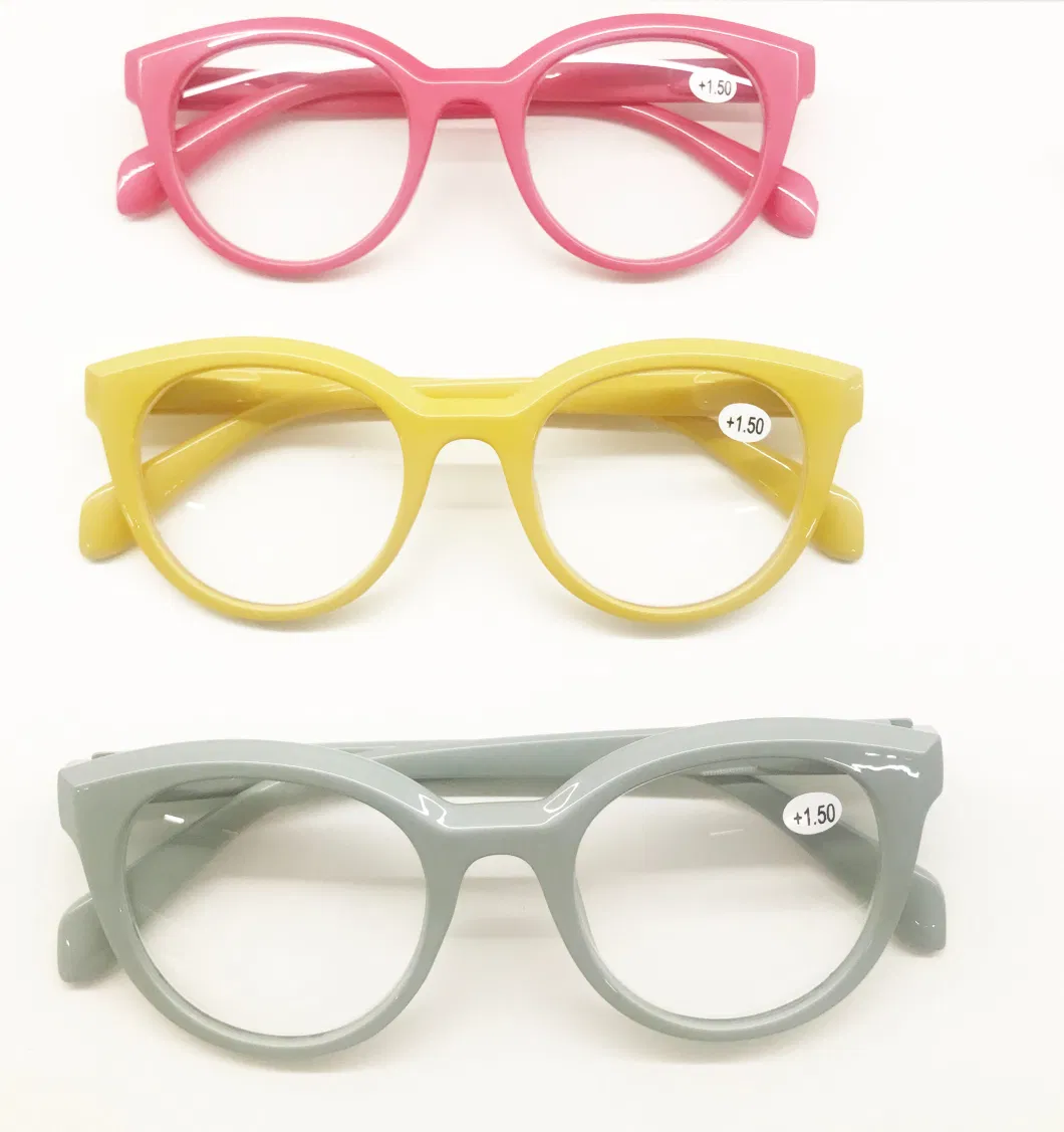 Ouyuan Optical Glasses 2023 New Design Light Cat Eye Custom Reading Glasses