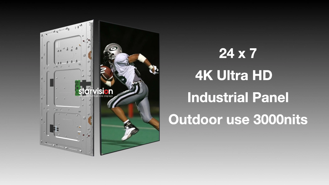 Floor-Standing 4K Ultra HD Outdoor Digital Signage Advertising LCD Display for Street