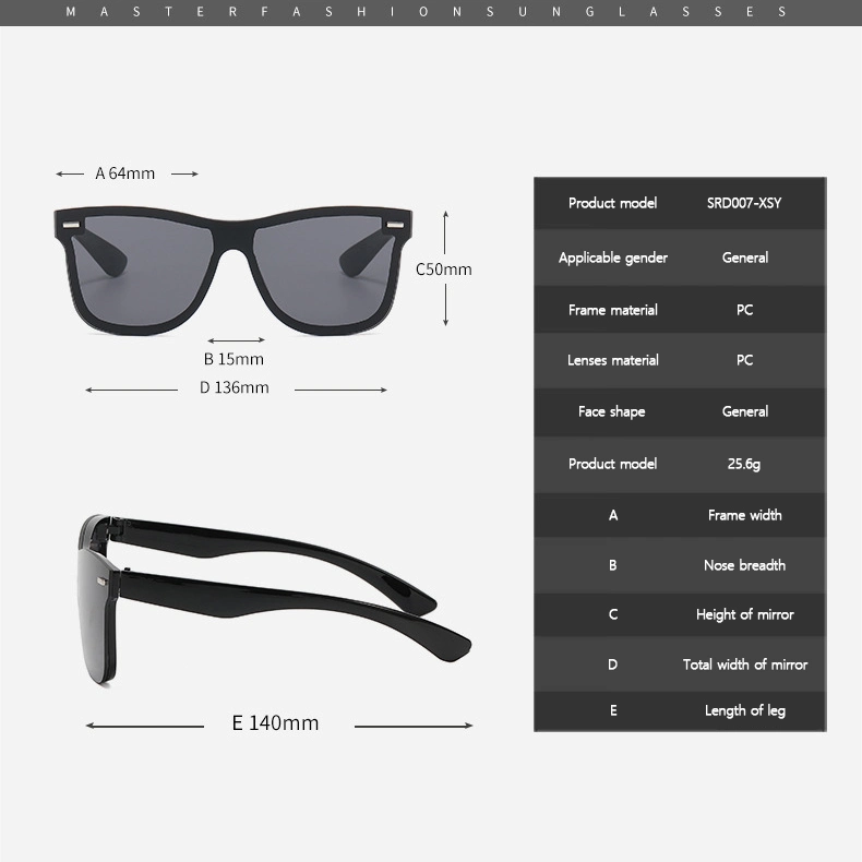 Luxury Trendy Custom PC Frame UV400 Polarized Sun Glasses Men Outdoor Fashionable Designer Eyewear Unisex Sunglasses