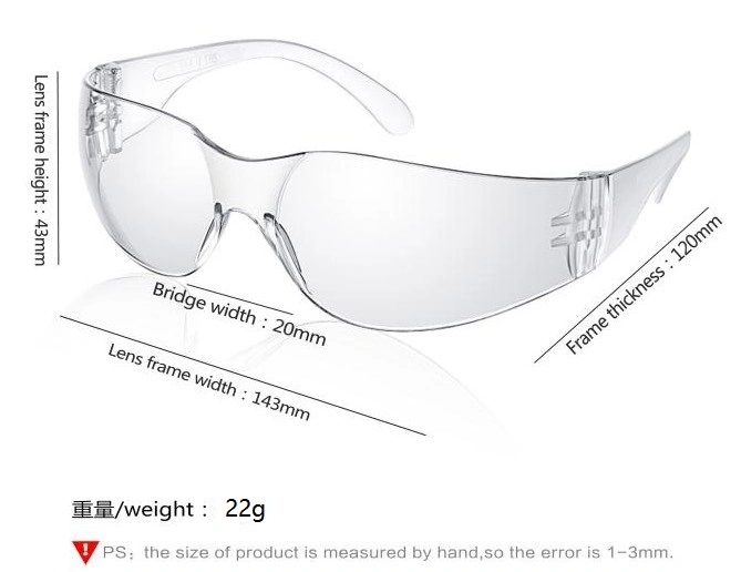 CE En166 &amp; ANSI Z87.1+ PC Material Personal Anti-Scratch Clear Industrial Eyewear Eye Protection Protective Sport Safety Goggles Glasses