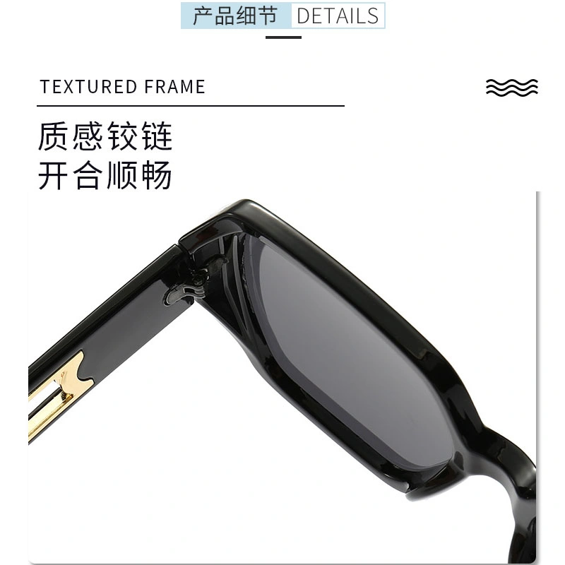 Street Shot Retro Trend Large Frame Sun Glasses Women&prime;s Travel UV Protection Men&prime;s Driving Sunglasses (CFEGS-043)