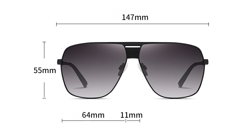 New Fashion Sun Glasses Classic Pilot Men Polarized Sunglasses 3336