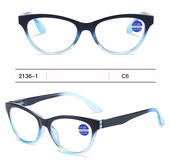 New Fashion Anti-Blue Reading Glasses Wholesale Cat-Eye HD Reading Glasses for Men and Women