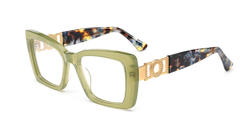 Four Colors Oversize Shape Ready Goods Eyeglasses Frame