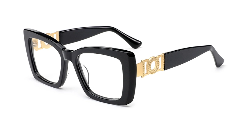 Four Colors Oversize Shape Ready Goods Eyeglasses Frame