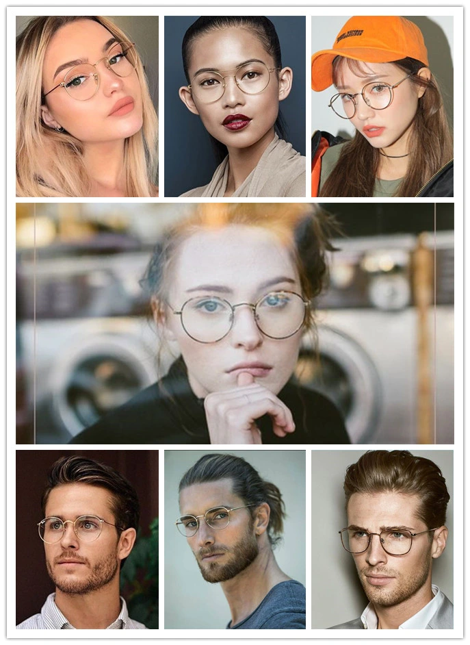 Wholesale Affordable Popular Factories Fashionable Full Frame Women Metal Reading Glasses
