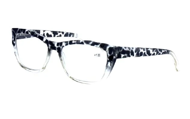 Factory Customization Classic Unisex Rectangular Diamond Pattern Temple Vintage Reading Glasses