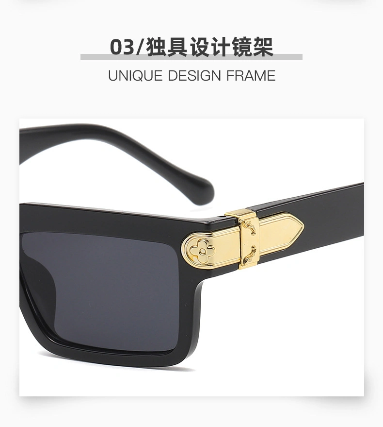 Fashionable Retro Modern Imitation Diamond Trend Men Women UV400 Sunglasses