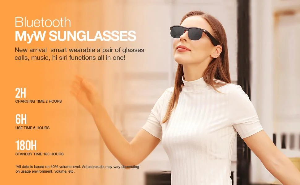 Men Fashion Polarizing Spectacles Audio Smart Sun Glasses 2023 High Quality Eyeglasses