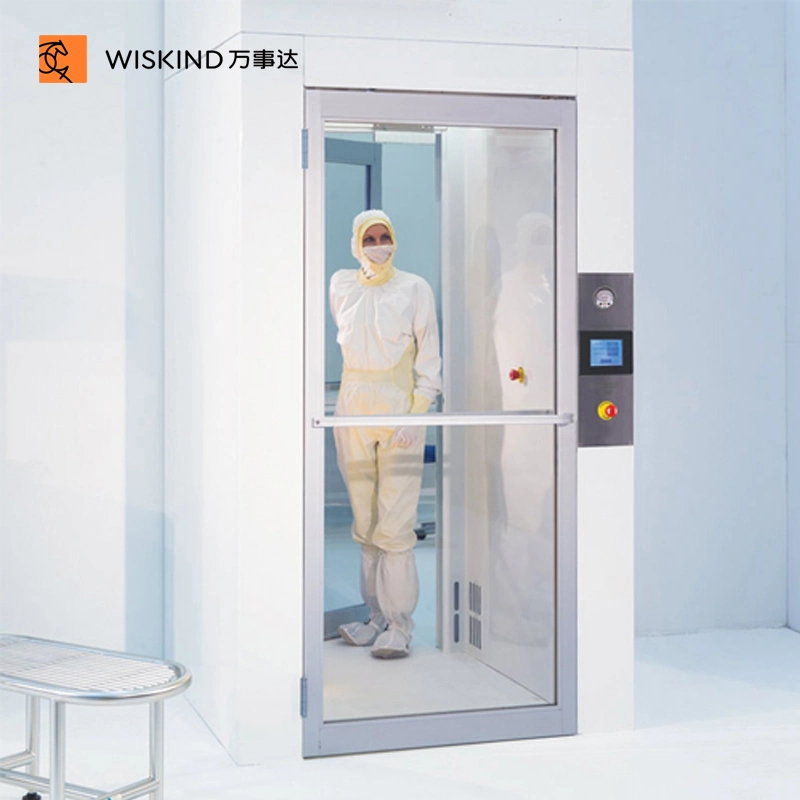 High Strength Aluminum Alloy Cleanroom Door with Tempered Double-Layer Glasses