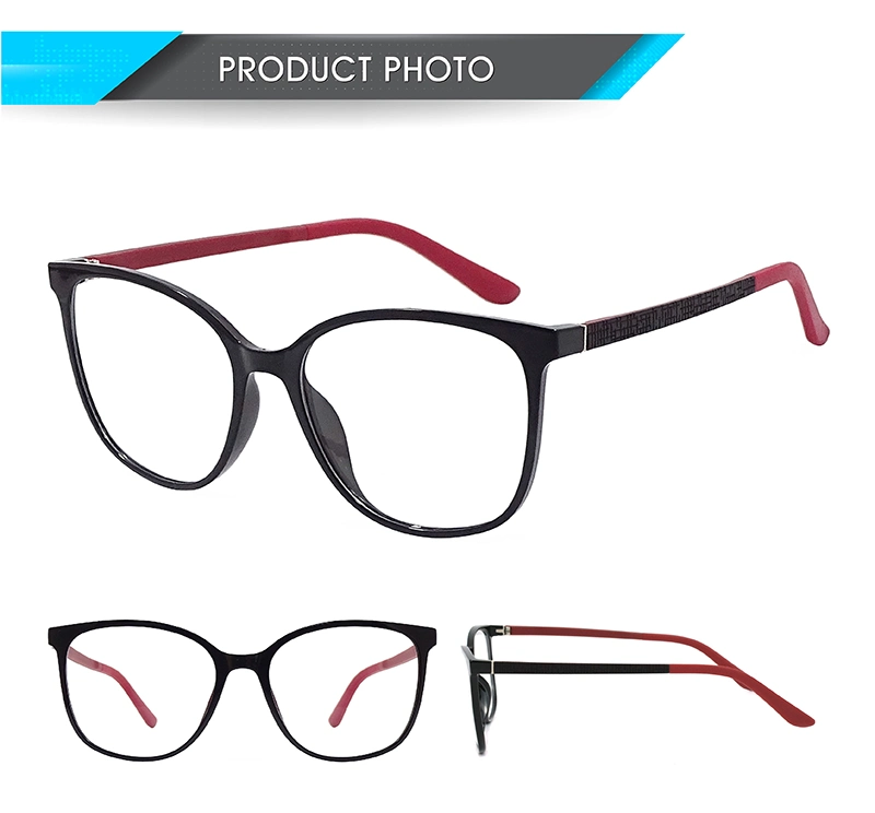 Pilot Optics 2023 Fashion Oversize Custom Logo Tr90 Rectangle Men and Women Anti Blue Light Glass Optical Frames