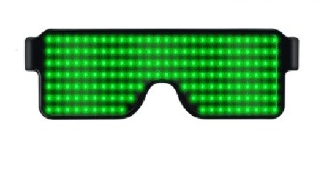 LED Light Love EL Glasses Shake Square Flash Booster Holiday Gift Party Supply Glasses