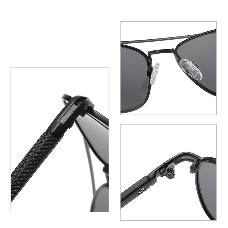 Metal Square Frame Sunglasses Men Sunglasses Polarized Classic Driving Glasses 3364