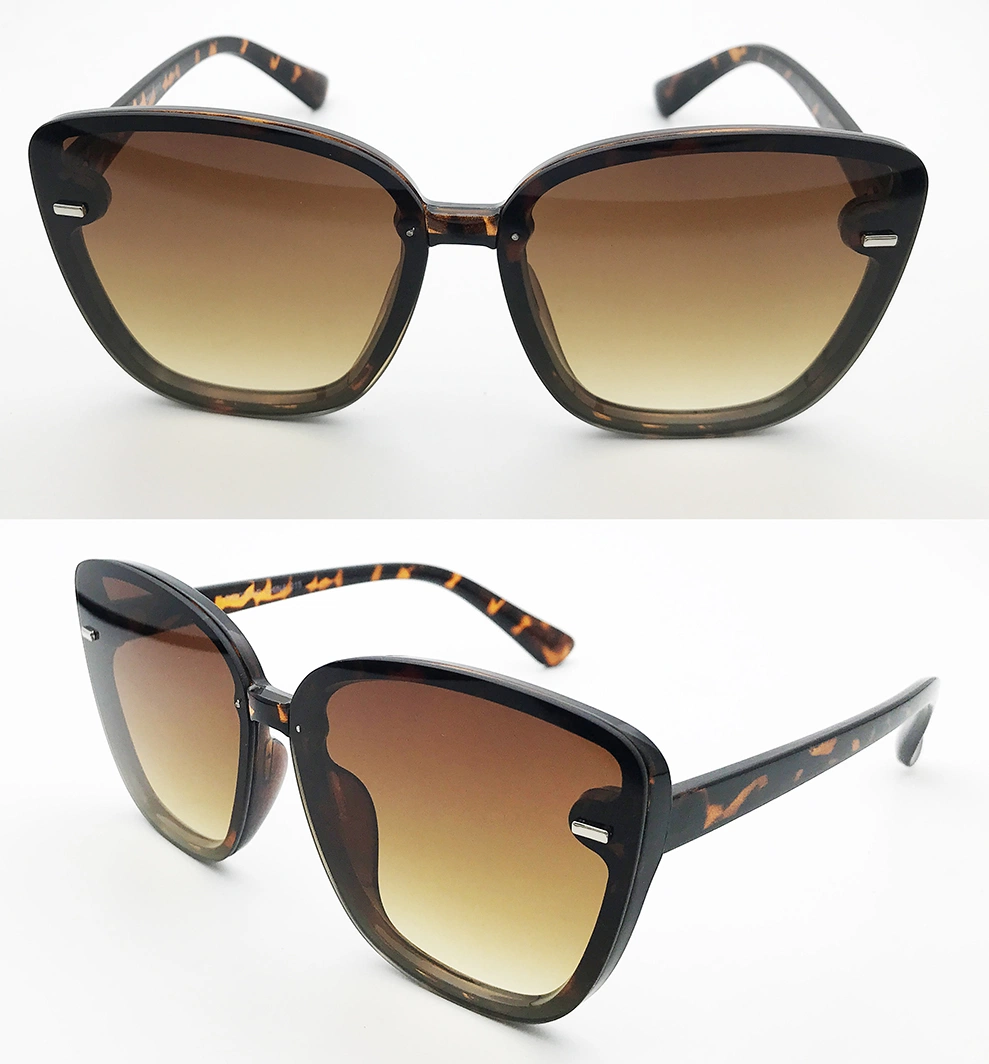 2024 Luxury Fashion Personality PC Square Cat Eye Big Lens Sunglasses