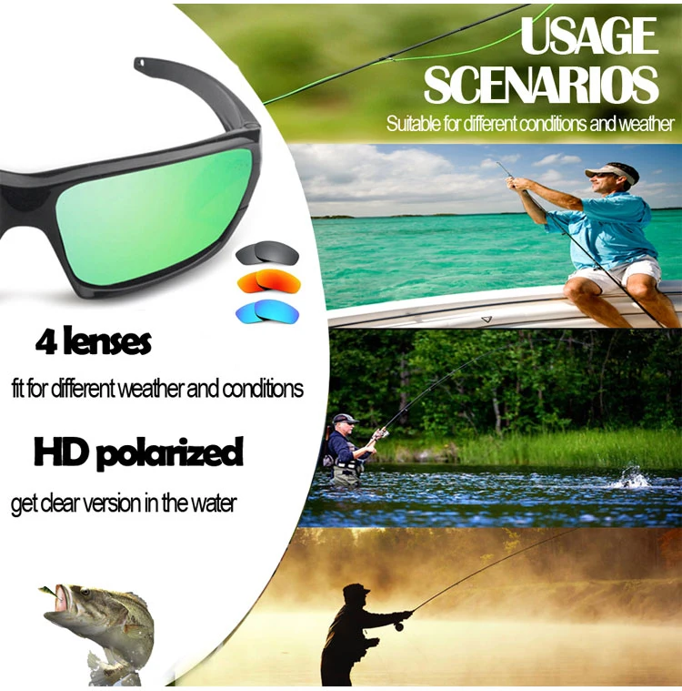 Fashionable Plastic Frame Camouflage Color Man Outdoor Sports Eyewear Cycling Fishing Sunglasses