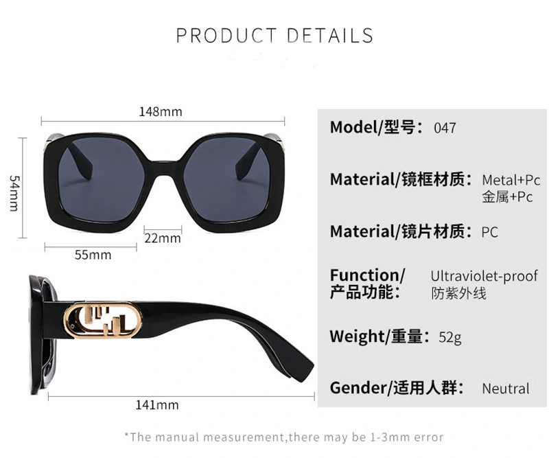 UV400 Sunglasses Men Women Famous Designer Retro Geometric Frame Fashion Male Female F Brand Sun Glasses