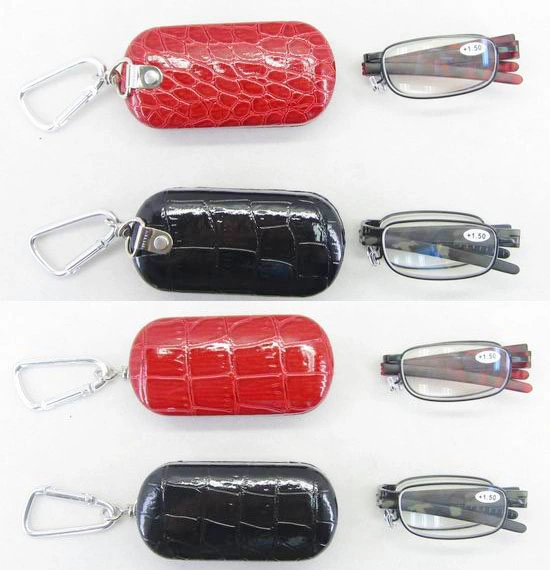 Easy to Carry Cost-Effective Men Folding Reading Glasses with Glasses Case