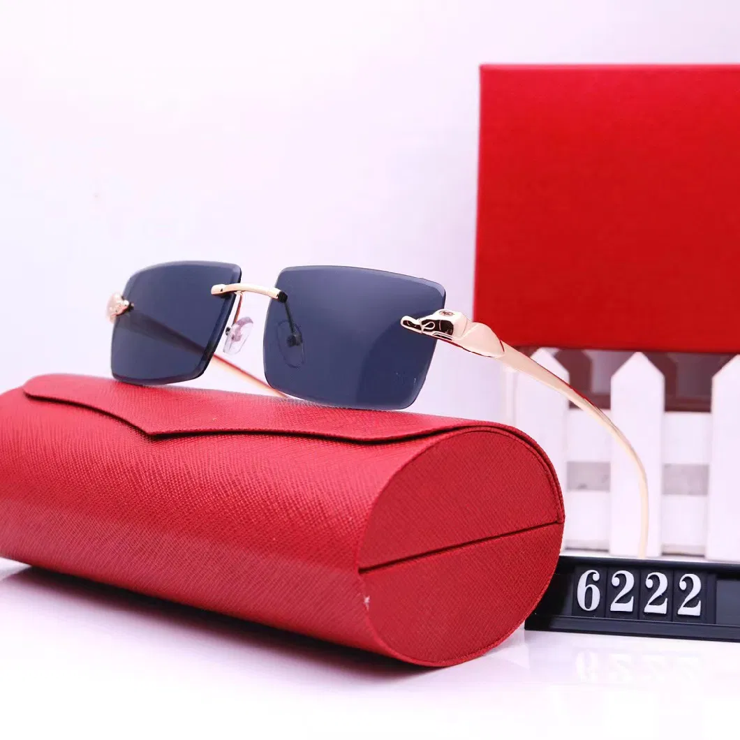 Rimless Sunglasses Women Optical Sunglass 2023 Luxury Designer HD Gradual Lens Sun Glasses Men