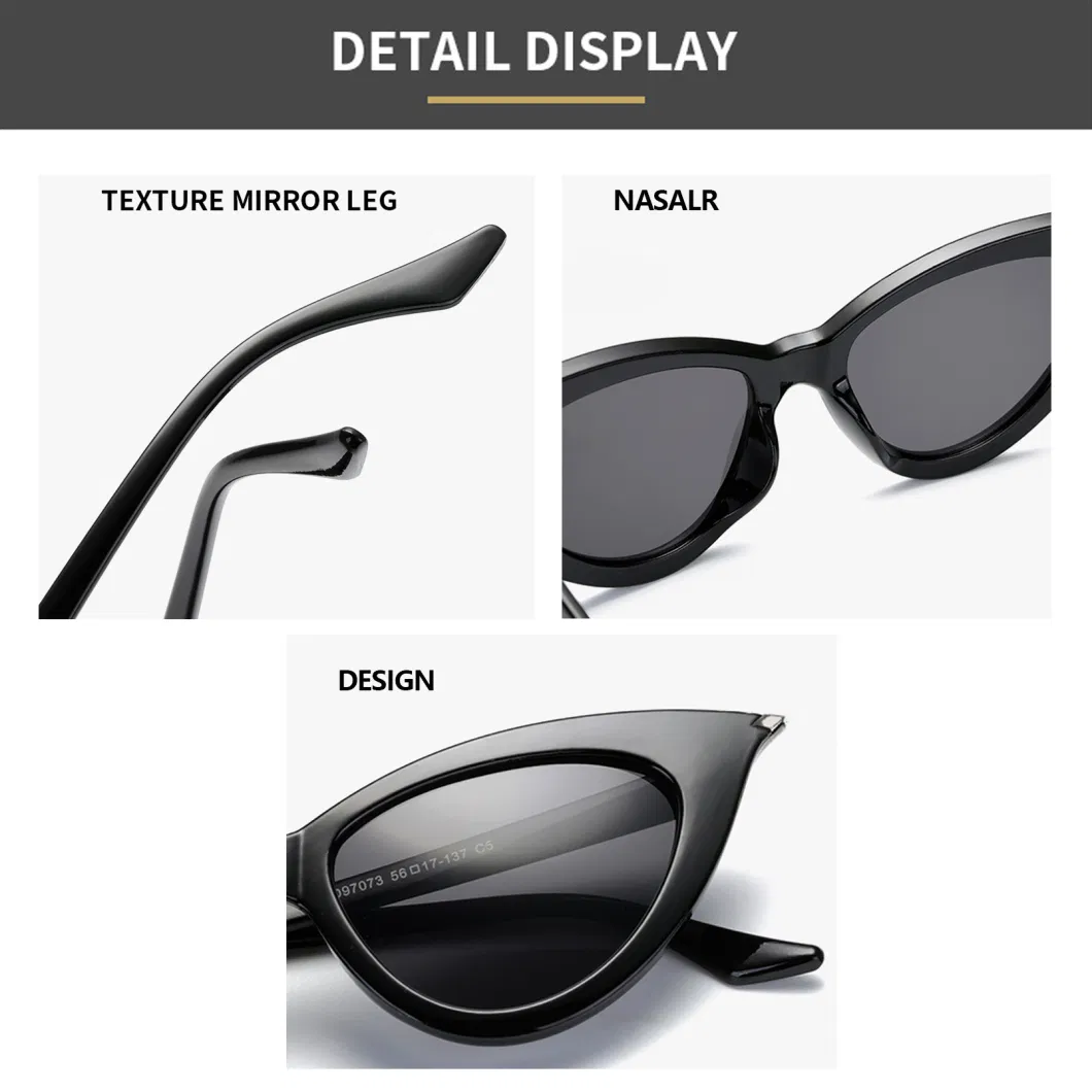 Retro Spectacles Cat Eye Fashion Shades Custom Designer Eyeglass Frames 2023 Eyewear Sun Glasses Women Men Sunglasses