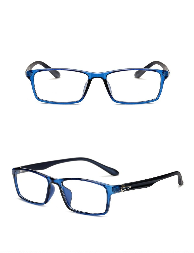 2020 New Fashion Square Flat Mirror Frame Mirror Plastic PC Glasses Frame Can Be Equipped with Presbyopia Myopia Glasses Frame