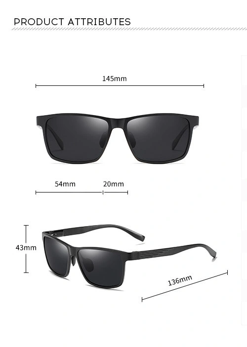 Polarized Aluminum Magnesiu Driving Sunglasses Vintage Sun Glasses for Men