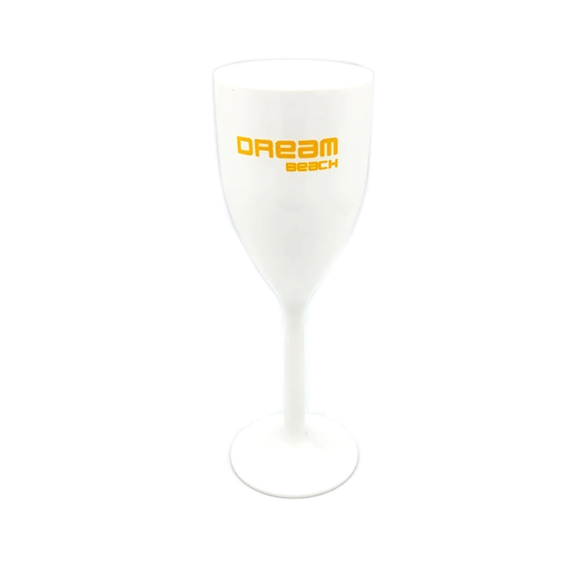 Recyclable Unique Transparent Plastic Champagne Flute Clear Wine Glasses for Party