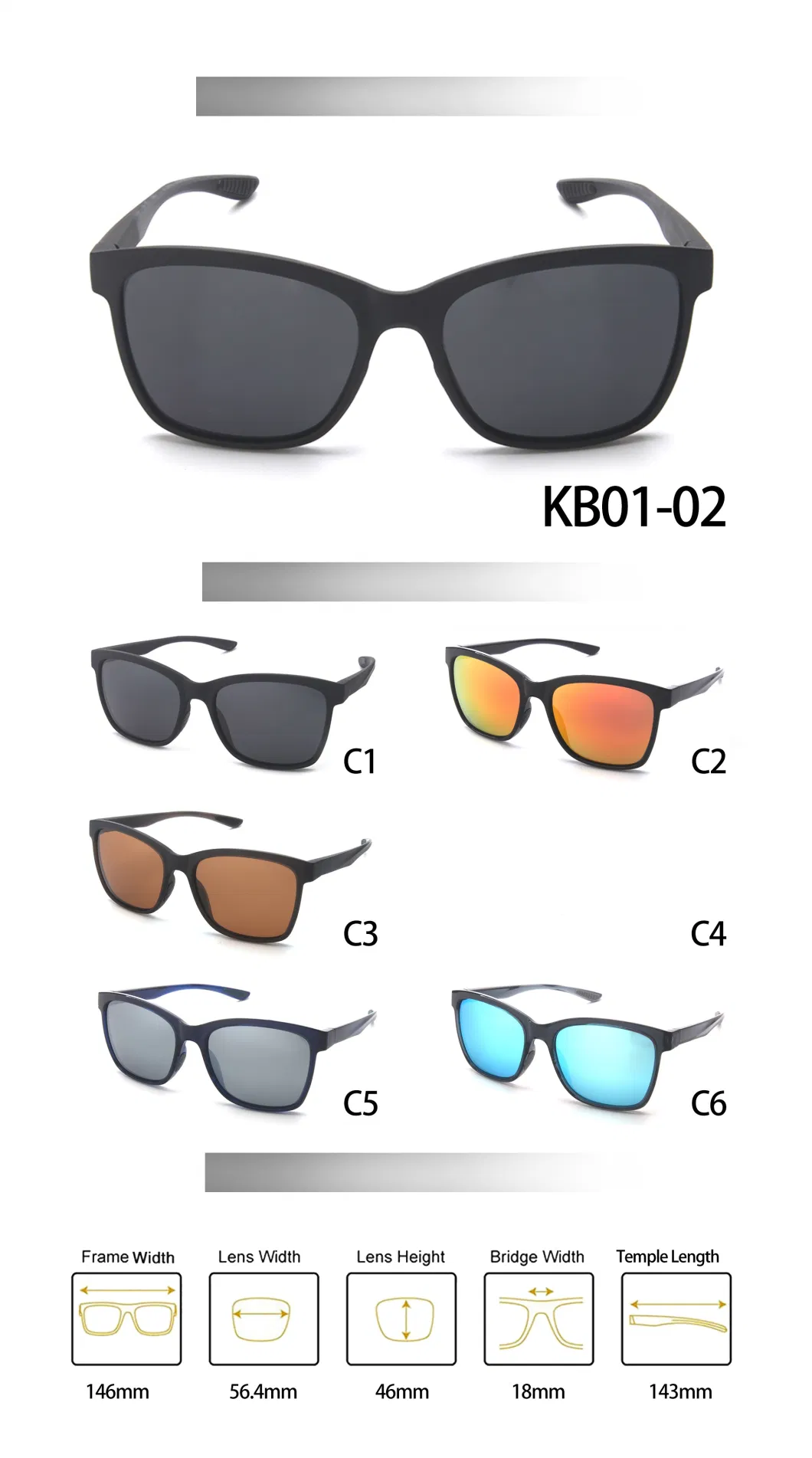 Design Your Own Popular Fashion Sunglasses UV400 Tinted Polarized High Quality Sunglasses for Men