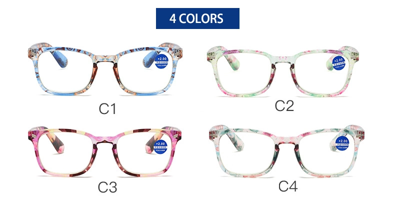 Newest China Eyeglass Frames Manufacturers Plastic Bright Color Design Ladies Cheap Wholesales in Stock Women Anti Blue Light Reading Glasses