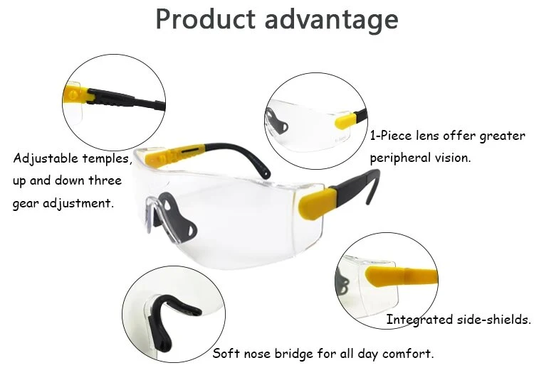 Adjustable Anti-Fog Eye Protection Fit Prescription Eyewear Safety Glasses