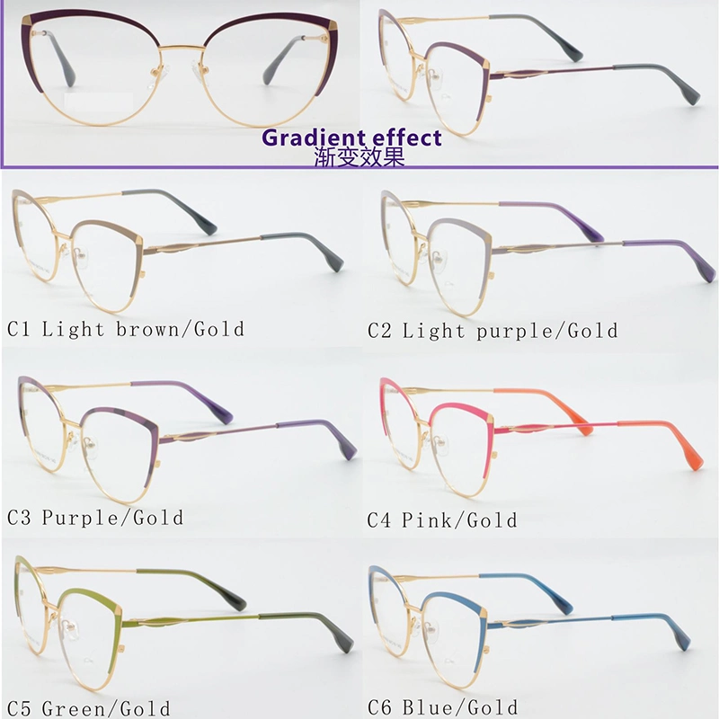 Hot Selling Newest Design Photochromic Eyeglasses Metal Optical Frame