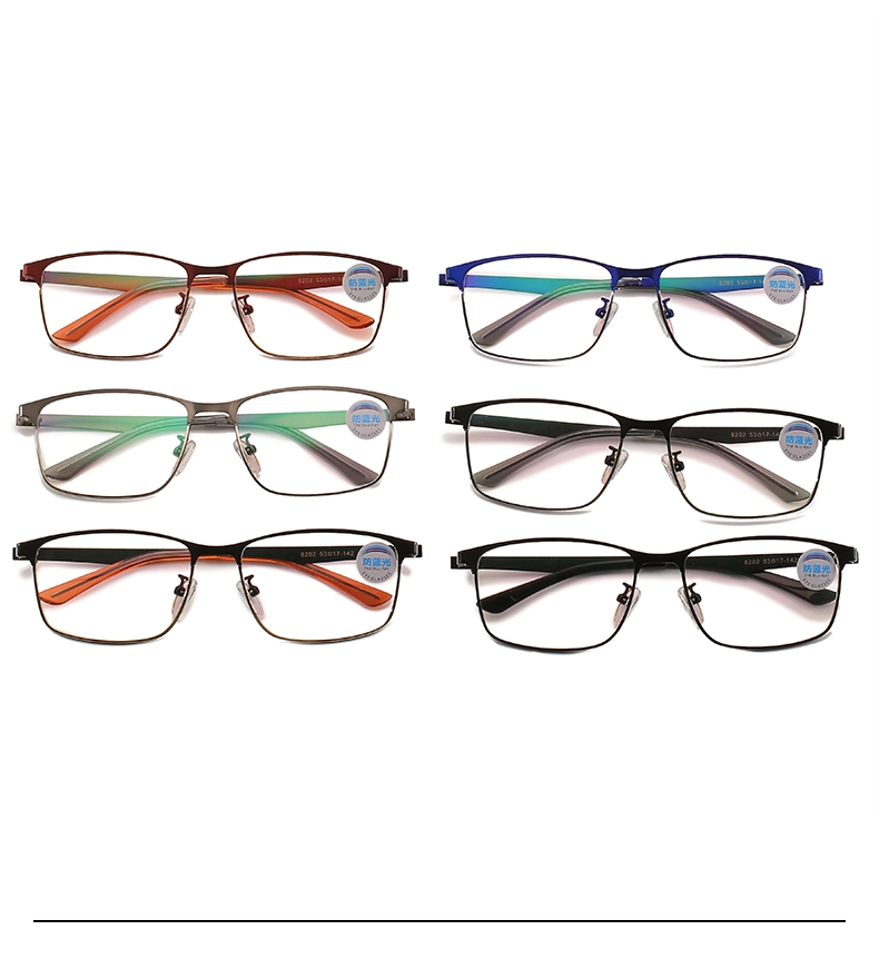 New Trendy Hot Wholesale Cheap Vintage Plastic Glasses Frame Women Retro Stainless Leg Transparent Colorful Eyeglasses Frames