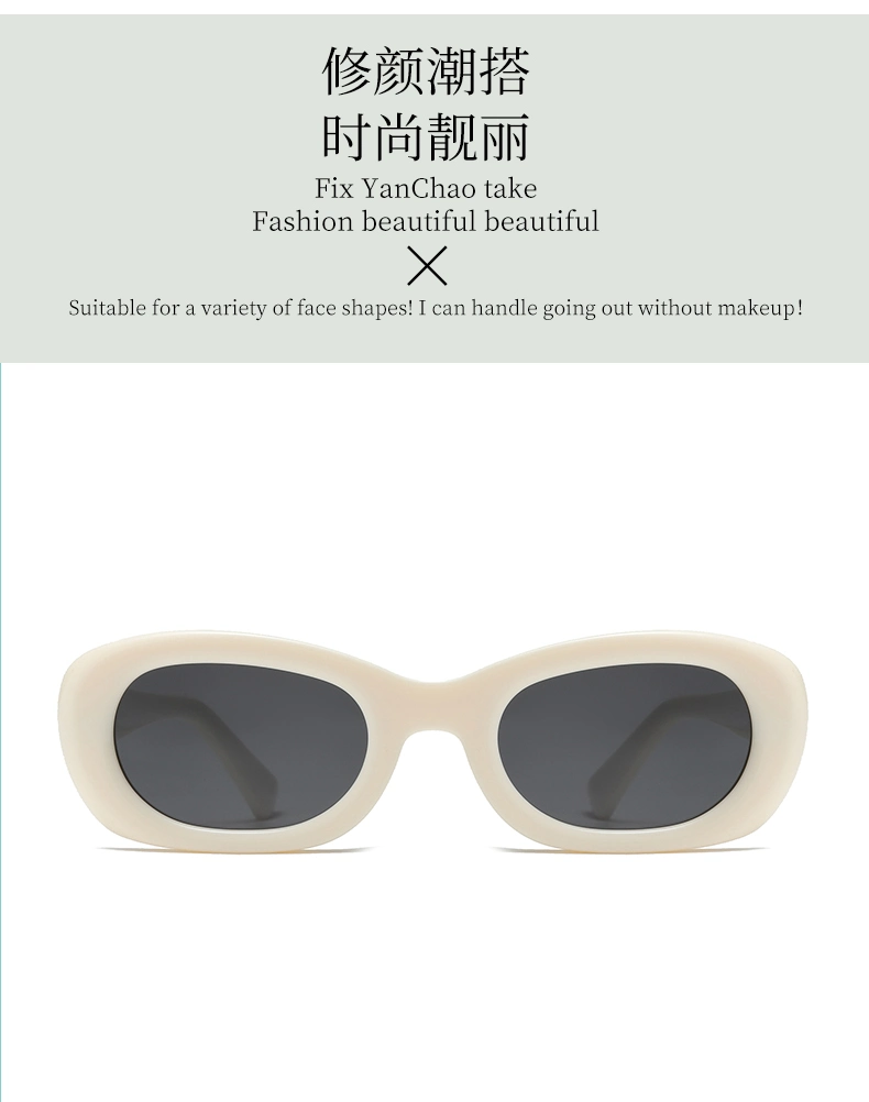 Unisex Classic Retro Custom Factory Selling High Quality Personalized Oval Luxury Casual PC Sunglasses