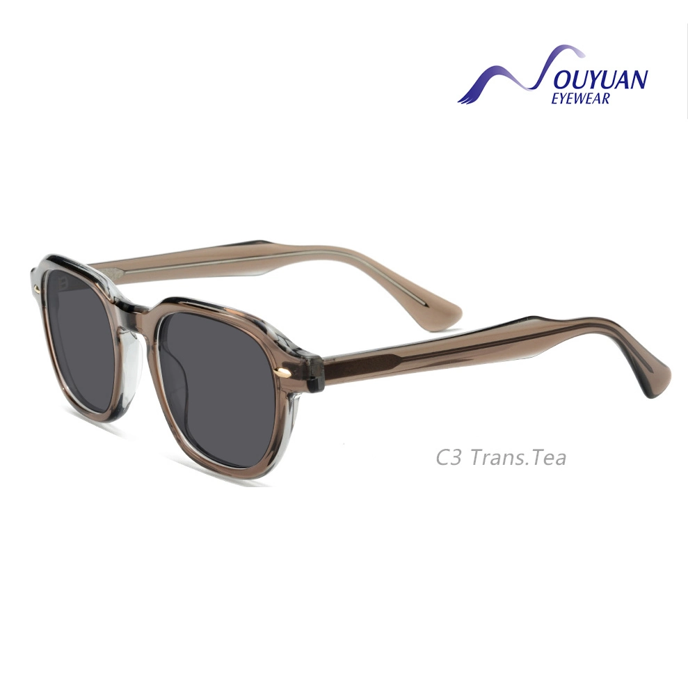 2024 Brand New Rectangular Acetate Sunglasses Men Fashion Sun Glasses