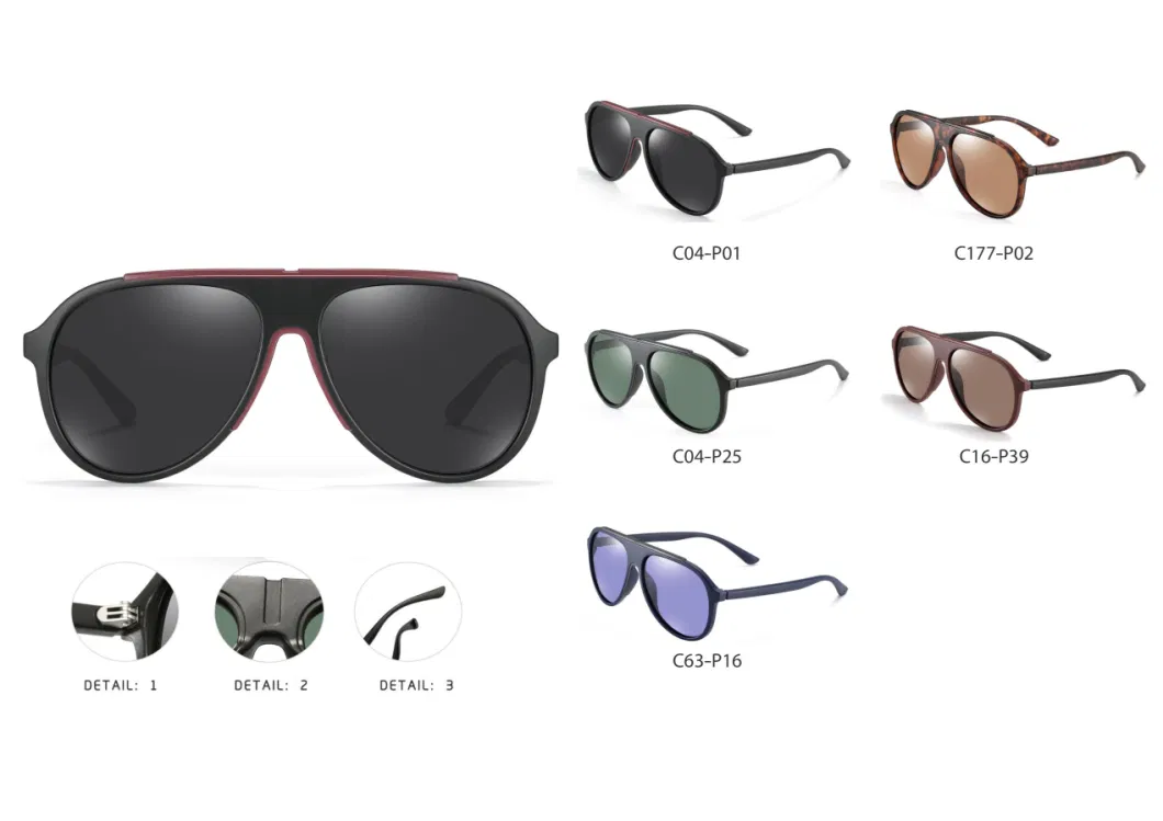 New Luxury Polarized Sunglasses Men&prime;s Tr90 Sun Glasses Goggles 3308